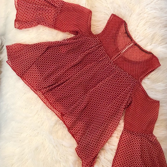 Lucky Brand Cold Shoulder Blouse - Picture 4 of 8